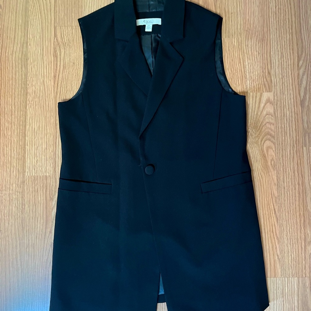 Black Long Vest